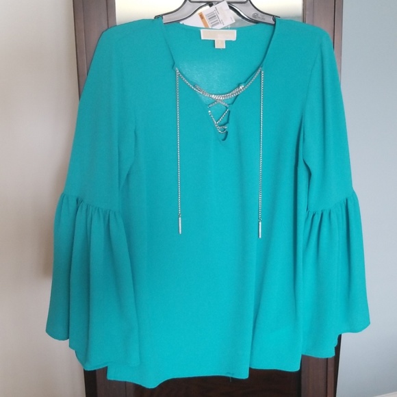 Michael Kors Top in Tile Blue